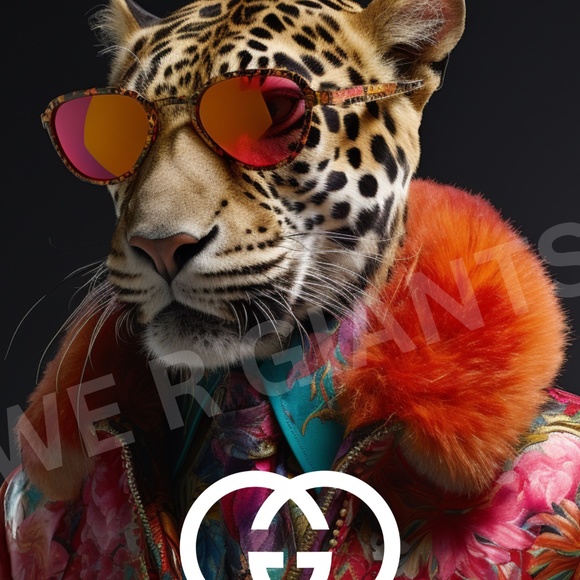 GUCCI GQ LEOPARD PRINT 11X17 GREAT GIFT TO ENLIGHTEN A ROOM - Picture 2 of 2